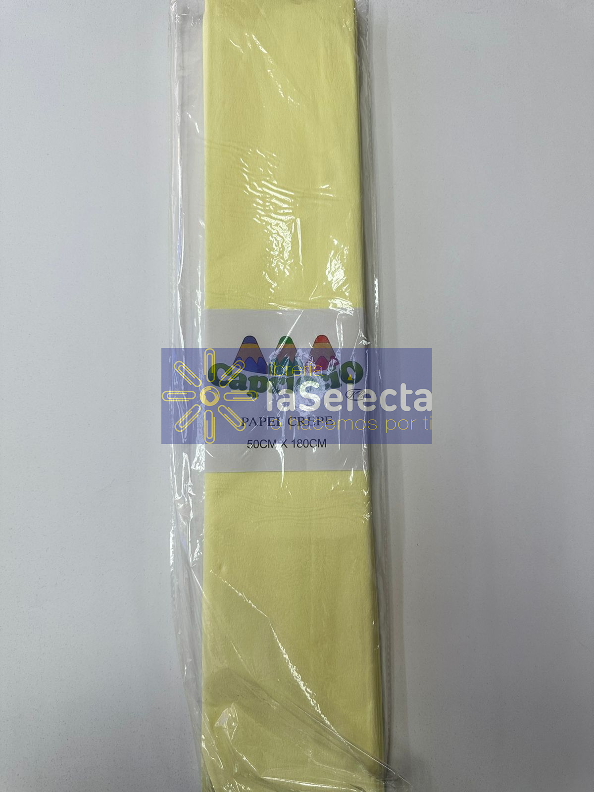 PAPEL CREPE AMARILLO PASTEL CAPRICCIO